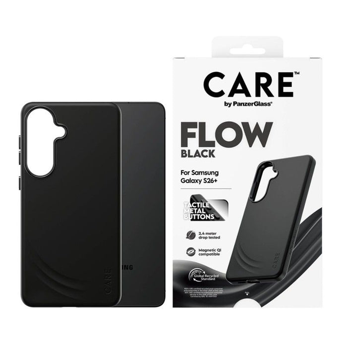 CARE by PanzerGlass Flow Black Qi Case for Samsung Galaxy S26+ - Black
