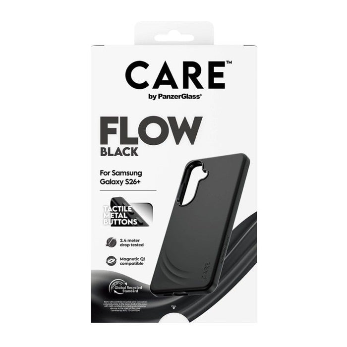 CARE by PanzerGlass Flow Black Qi Case for Samsung Galaxy S26+ - Black