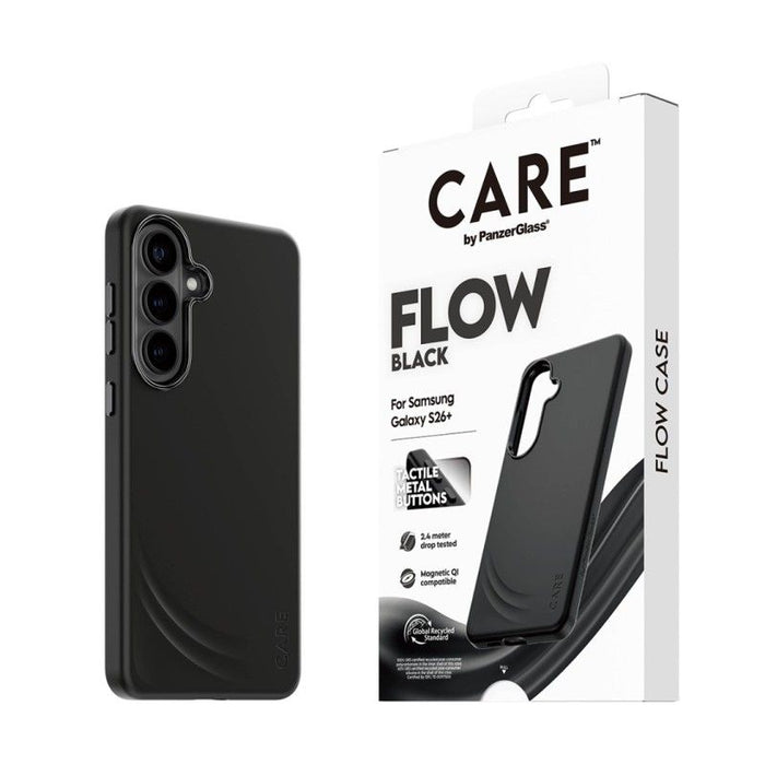 CARE by PanzerGlass Flow Black Qi Case for Samsung Galaxy S26+ - Black