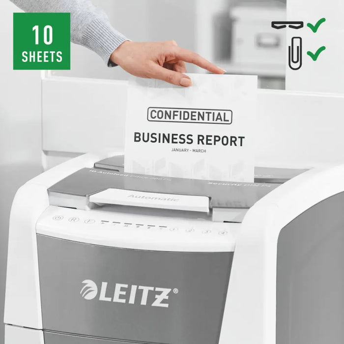 Paper Shredder Leitz IQ 300 Autofeed P4 60 L - Електроника Периферни и резервни части<<<Компютри|