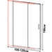 PARTITION GLASS SCREEN 100-120X190 INTER CERAMIC - Преградни стени и паравани<<<Душкабини и сауни<<<Баня<<<Praktiker