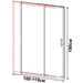 PARTITION SCREEN 100-110X190 INTER CERAMIC - Преградни стени и паравани<<<Душкабини и сауни<<<Баня<<<Praktiker