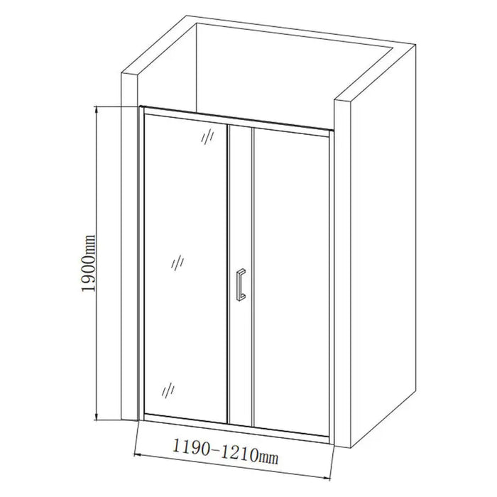 PARTITION SCREEN 120X190 FORMA VITA SD-001C - Преградни стени и паравани<<<Душкабини и сауни<<<Баня<<<Praktiker