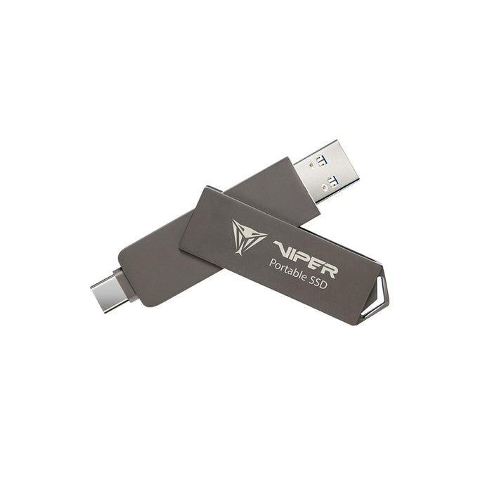 External Portable SSD Patriot Viper PVP30 Duo Compact 512GB 1000MB/s USB A+C 3.2 Gen2 (PVP30512G28UDG)