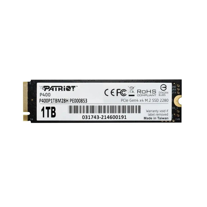 Patriot P400 1TB M.2 2280 PCIE Gen4 x4 - Вътрешни SSD M.2 PCIe<<<PATRIOT памети и SSD<<<PATRIOT<<<PolyComp