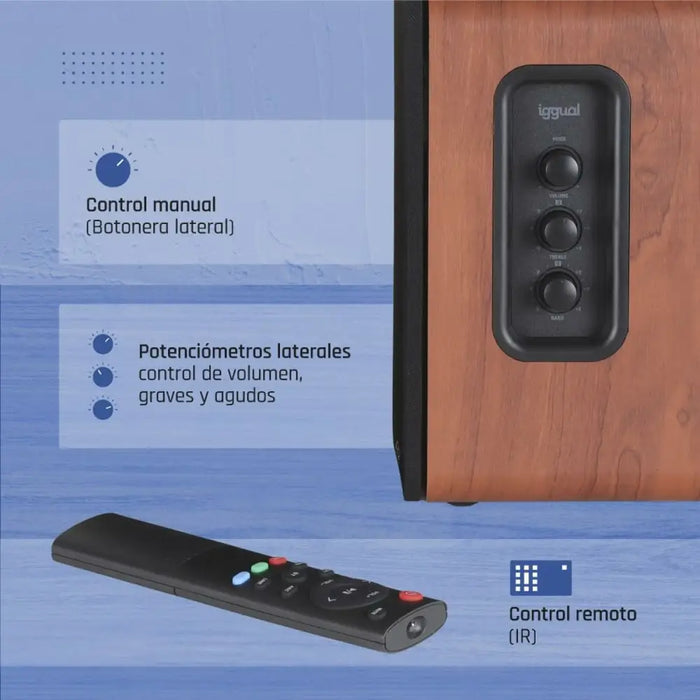 PC Speakers iggual IGG319963 50 W - Електроника Периферни и резервни части<<<Компютри| Електроника<<<BigBuy&&&Колони за