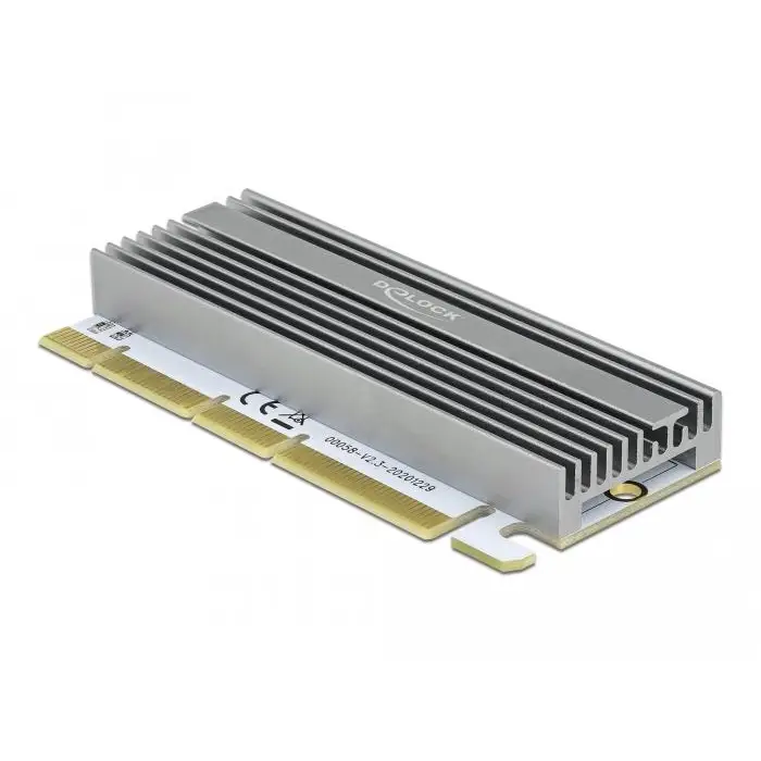 PCI Express x16 (x1 / x4 / x8) card Delock for M.2 NVMe M.2 Key M RGB LED - Входно-изходни контролери<<<Компютърни