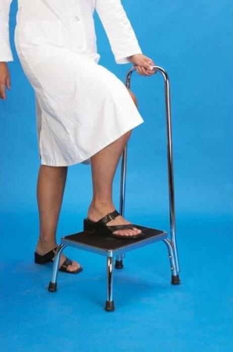 Step with handrail - bath step