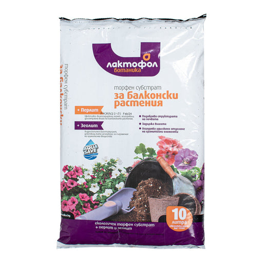 PEAT MIXTURE FOR BALCONY FLOWERS 10L LACTOFOL BOTANY - Почви<<<Торове почви и тревни смески<<<Градина<<<Praktiker