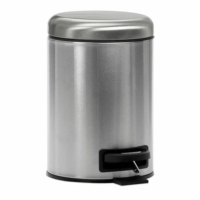 Pedal bin Andrea House Metal Silver 3 L (Ø 17,5 x 23 cm) - Баня<<<Дом Градина<<<BigBuy&&&Аксесоари и