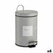 Pedal bin Berilo Beauty Products White Grey Steel Plastic 3 L (6 Units) - Почистване Прахосмукачки И Гладене<<<Дом