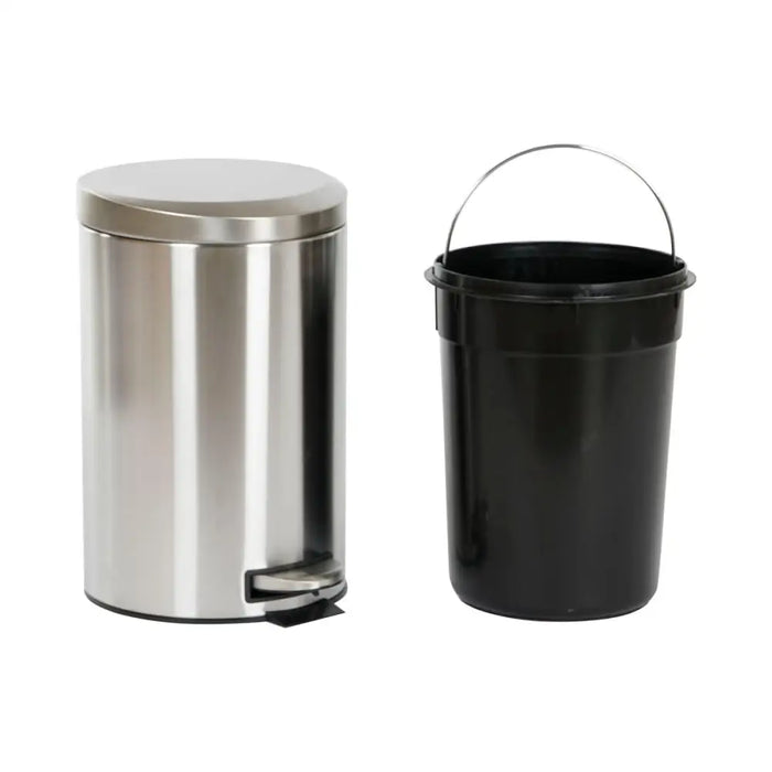 Pedal bin Home ESPRIT Silver Stainless steel polypropylene 12 L - Почистване Прахосмукачки И Гладене<<<Дом