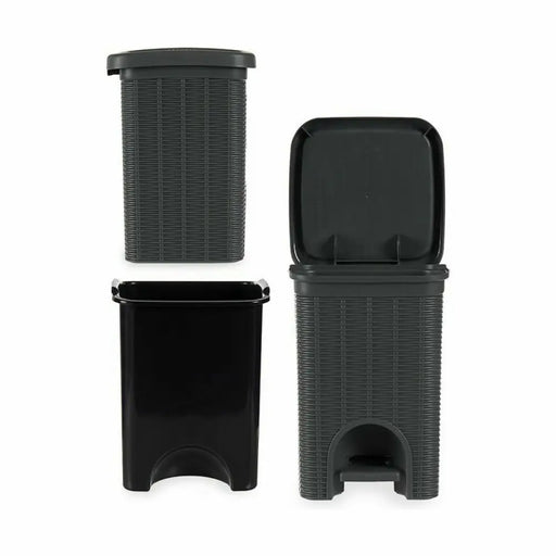 Pedal bin Stefanplast Elegance Grey Plastic 20 L (6 Units) - Почистване Прахосмукачки И Гладене<<<Дом