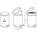 Pedal bin TODAY UTILITY Blue 3 L 17 x 25 cm - Баня<<<Дом Градина<<<BigBuy&&&Аксесоари и кранчета<<<Баня<<<Дом