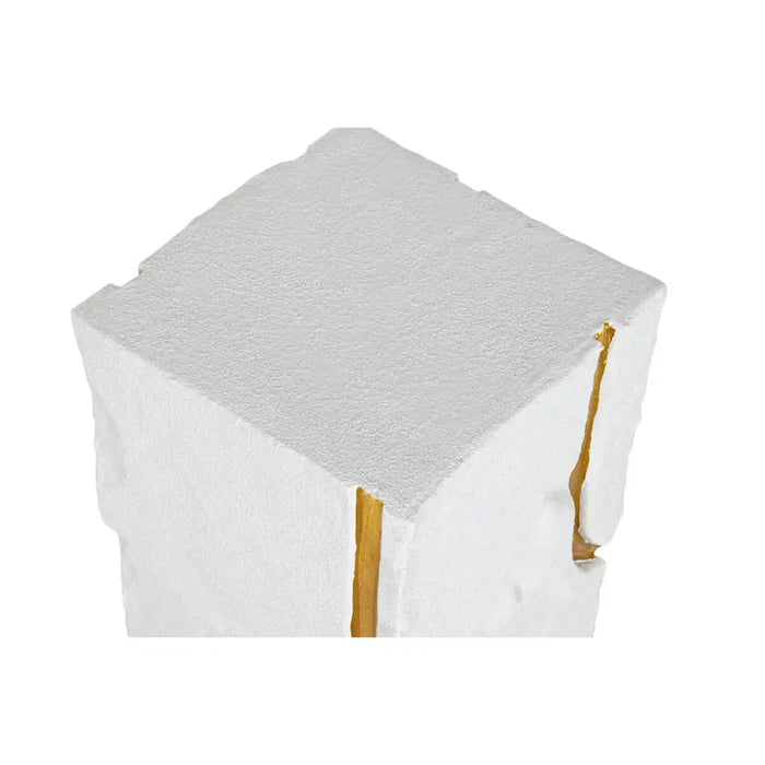 Pedestal Home ESPRIT White Golden Modern 25 x 25 x 80 cm - Декорация и Осветление<<<Дом Градина<<<BigBuy&&&Други