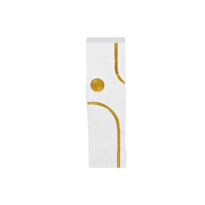 Pedestal Home ESPRIT White Golden Modern 25 x 25 x 80 cm - Декорация и Осветление<<<Дом Градина<<<BigBuy&&&Други