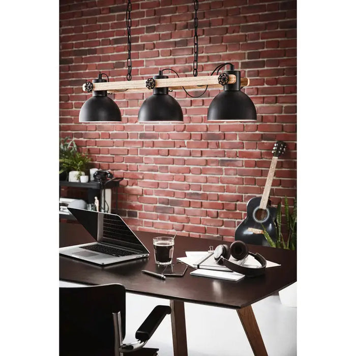 PENDANT 3XE27 BLACK EGLO LUBENHAM - Пендели<<<Вътрешно осветление<<<Осветление<<<Praktiker&&&Пендели<<<Вътрешно