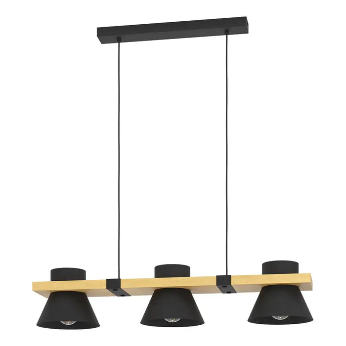 PENDANT 3XE27 BLACK EGLO MACCLES - Пендели<<<Вътрешно осветление<<<Осветление<<<Praktiker&&&Пендели<<<Вътрешно