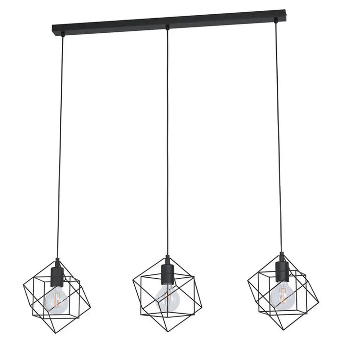 PENDANT 3XE27 BLACK EGLO STRAITON - Пендели<<<Вътрешно осветление<<<Осветление<<<Praktiker&&&Пендели<<<Вътрешно