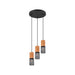PENDANT 3XE27 BLACK TRIO TOSH - Пендели<<<Вътрешно осветление<<<Осветление<<<Praktiker&&&Пендели<<<Вътрешно