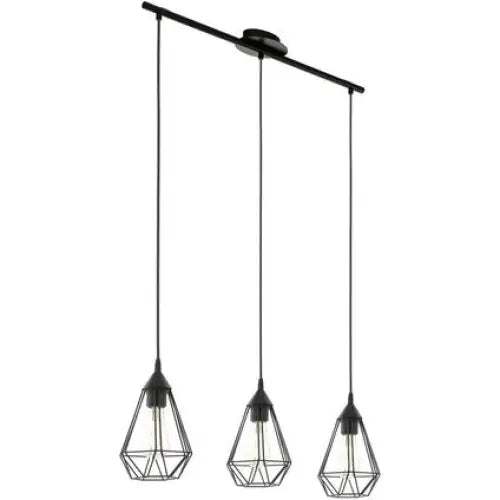PENDANT 3XH27 BLACK GRID EGLO TARBES - Пендели<<<Вътрешно осветление<<<Осветление<<<Praktiker&&&Пендели<<<Вътрешно
