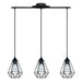 PENDANT 3XH27 BLACK GRID EGLO TARBES - Пендели<<<Вътрешно осветление<<<Осветление<<<Praktiker&&&Пендели<<<Вътрешно