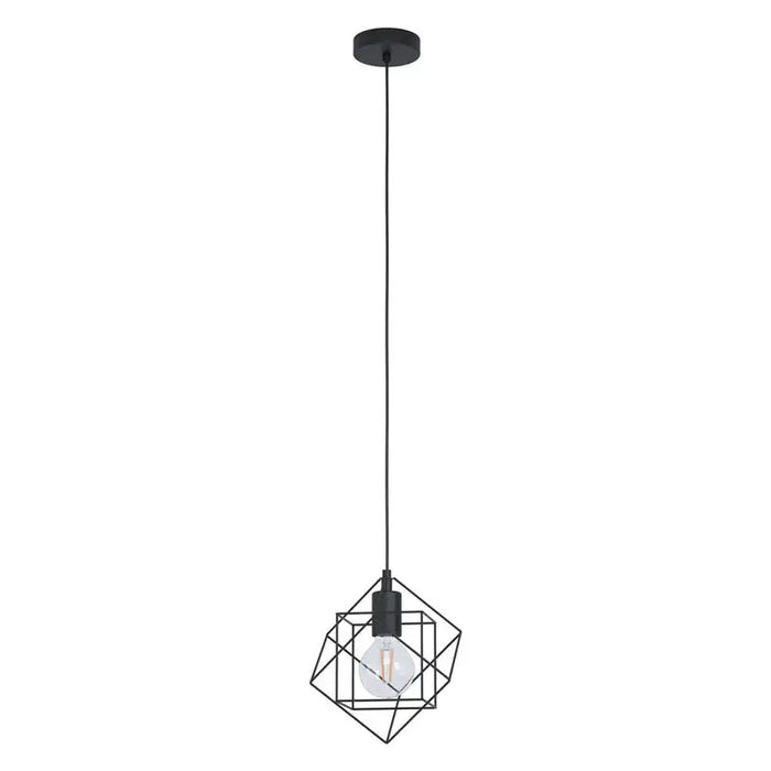 PENDANT E27 BLACK EGLO STRAITON - Пендели<<<Вътрешно осветление<<<Осветление<<<Praktiker&&&Пендели<<<Вътрешно