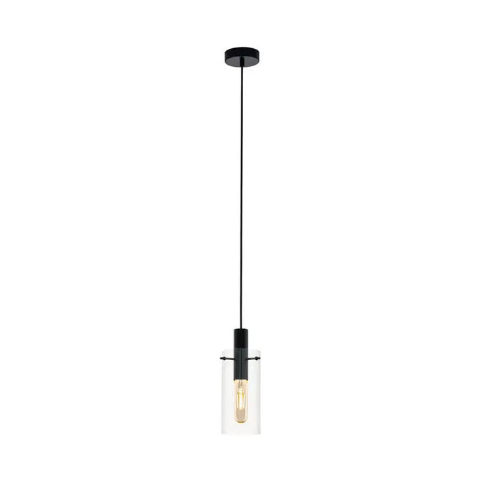 PENDANT E27 BLACK/TRANSPARENT EGLO MONTEFINO - Пендели<<<Вътрешно