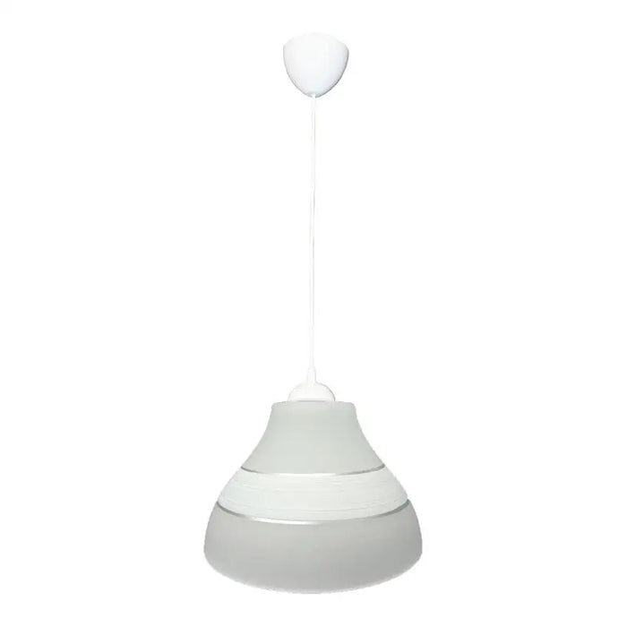 PENDANT E27 F220 WHITE/SILVER PURALUX - Пендели<<<Вътрешно осветление<<<Осветление<<<Praktiker&&&Пендели<<<Вътрешно