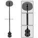 PENDANT E27 RETRO GRAPHITE WITH BLACK SMOOTH VIVALUX CABLE - Пендели<<<Вътрешно