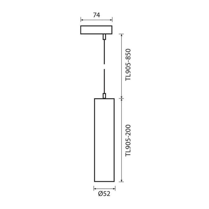 PENDANT FOR RAIL GU10 WHITE VIVALUX LUX - Осветление за релсов монтаж<<<Вътрешно