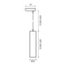 PENDANT FOR RAIL GU10 WHITE VIVALUX LUX - Осветление за релсов монтаж<<<Вътрешно