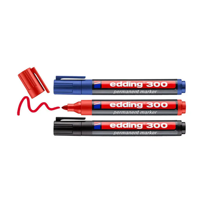 PERMANENT MARKER RED 3 COLORS EDDING - Маркери креди и други<<<Ръчни инструменти<<<Инструменти и