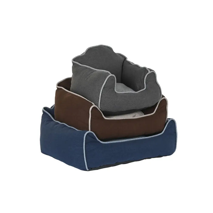 Pet bed DKD Home Decor Blue Brown Grey 72 x 61 x 34 cm - Домашни Животни<<<Дом Градина<<<BigBuy&&&Къщички и