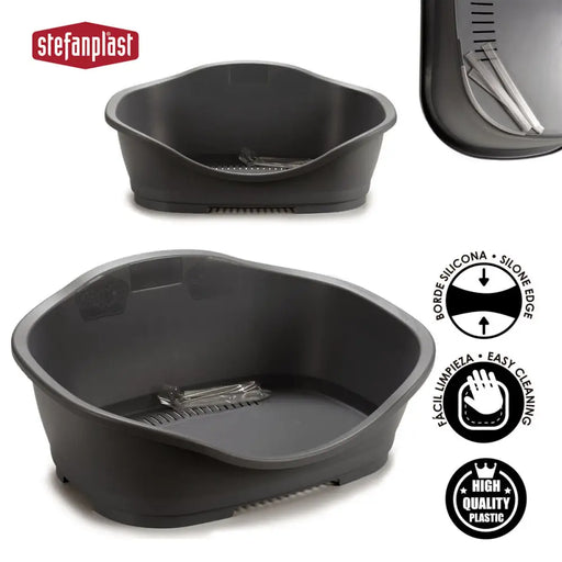 Pet bed Stefanplast Grey Plastic 68 x 27,5 x 49 cm 6 Units - Домашни Животни<<<Дом Градина<<<BigBuy&&&Къщички и