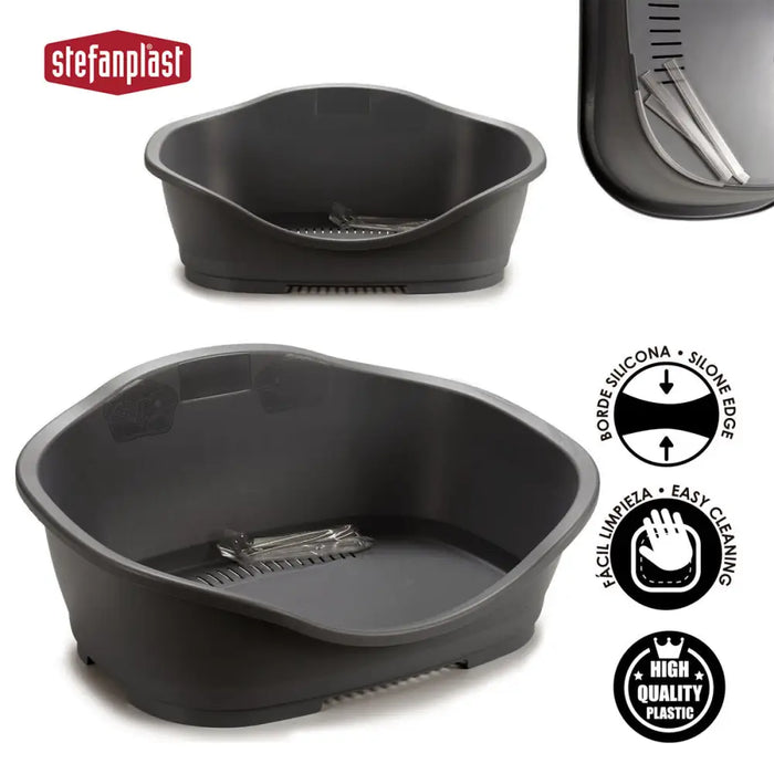 Pet bed Stefanplast Grey Plastic 68 x 27,5 x 49 cm 6 Units - Домашни Животни<<<Дом Градина<<<BigBuy&&&Къщички и
