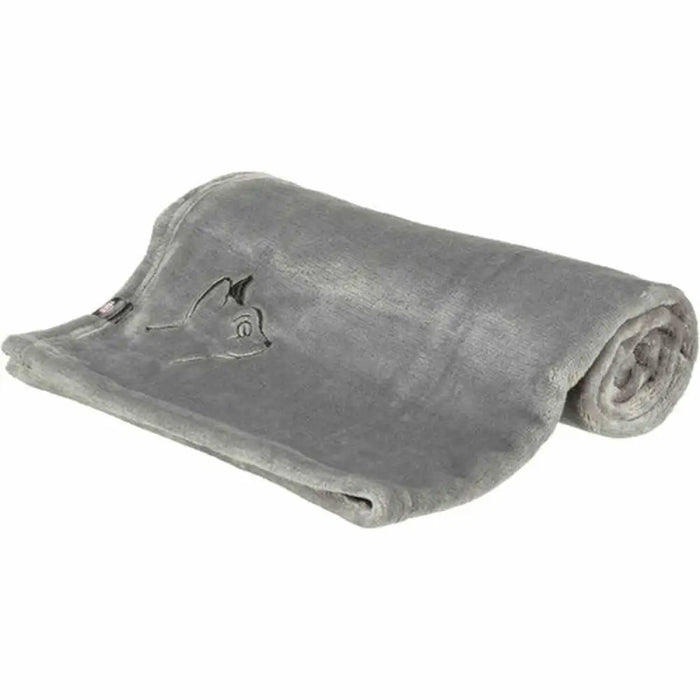 Pet blanket Trixie Nilay Grey Polyester 90 × 70 CM - Домашни Животни<<<Дом Градина<<<BigBuy&&&Къщички и