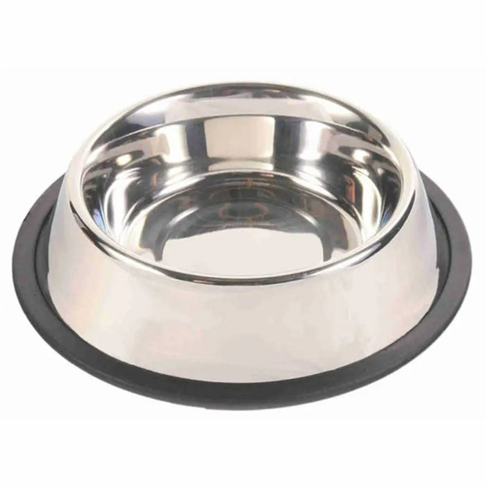 Pet feeding dish Trixie 24853 Black/Silver Stainless steel - Домашни Животни<<<Дом Градина<<<BigBuy&&&Купички за храна