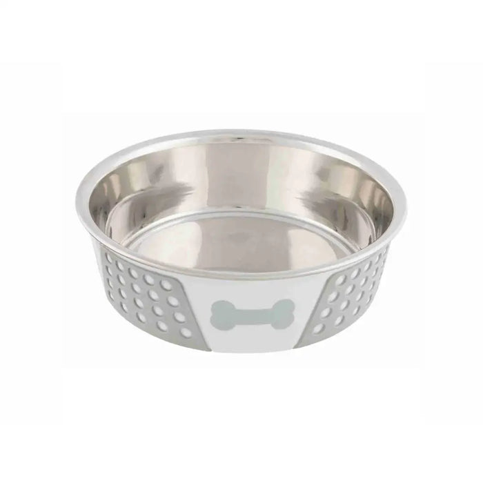 Pet feeding dish Trixie Blue White Grey Silicone Stainless steel 1,4 L - Домашни Животни<<<Дом