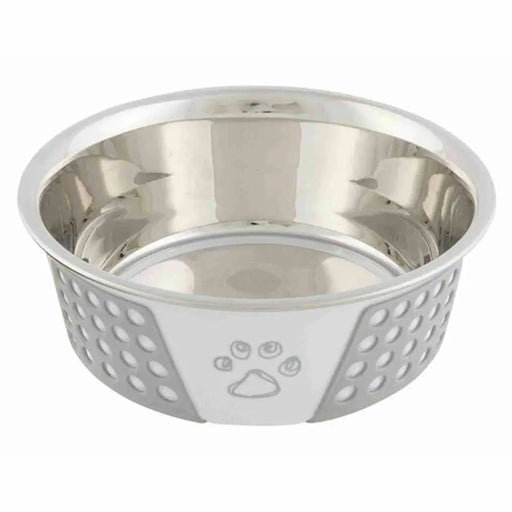 Pet feeding dish Trixie Blue White Grey Silicone Stainless steel 750 ml 0,75 L - Домашни Животни<<<Дом