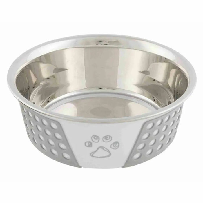 Pet feeding dish Trixie Blue White Grey Silicone Stainless steel 750 ml 0,75 L - Домашни Животни<<<Дом