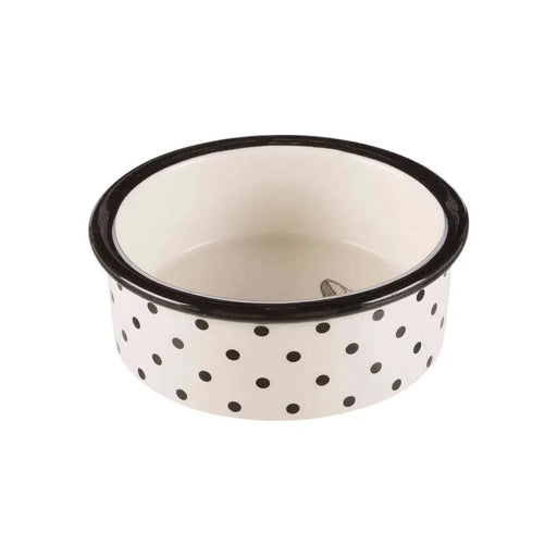 Pet feeding dish Trixie White Black 300 ml 0,3 L Ceramic - Домашни Животни<<<Дом Градина<<<BigBuy&&&Купички за храна и