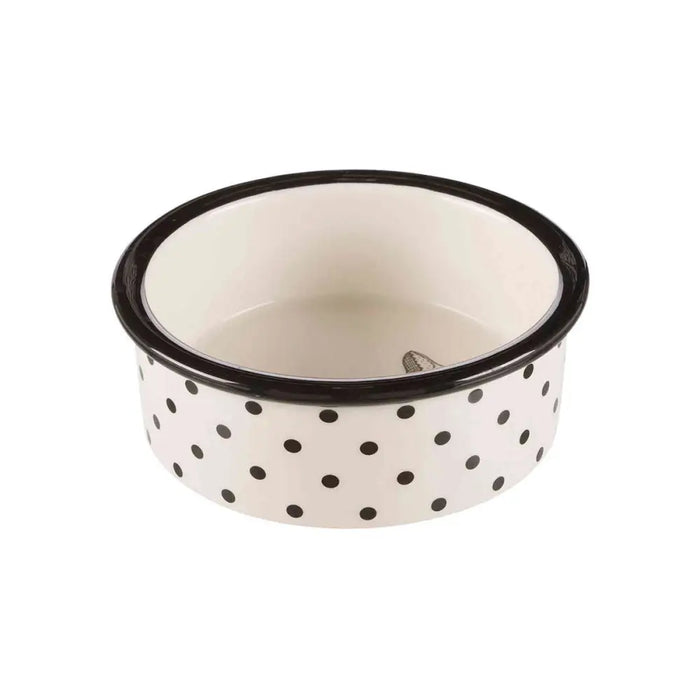 Pet feeding dish Trixie White Black 300 ml 0,3 L Ceramic - Домашни Животни<<<Дом Градина<<<BigBuy&&&Купички за храна и