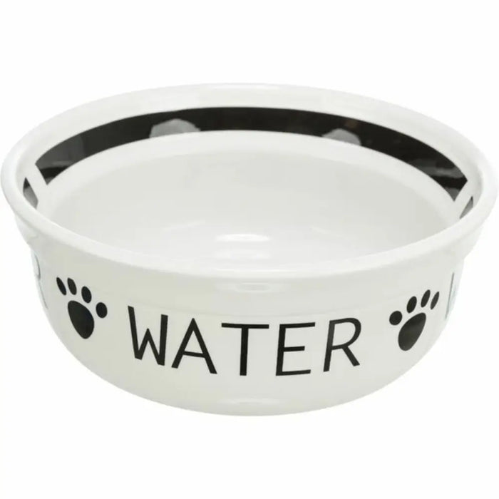 Pet feeding dish Trixie White Black 600 ml - Домашни Животни<<<Дом Градина<<<BigBuy&&&Купички за храна и вода<<<Домашни