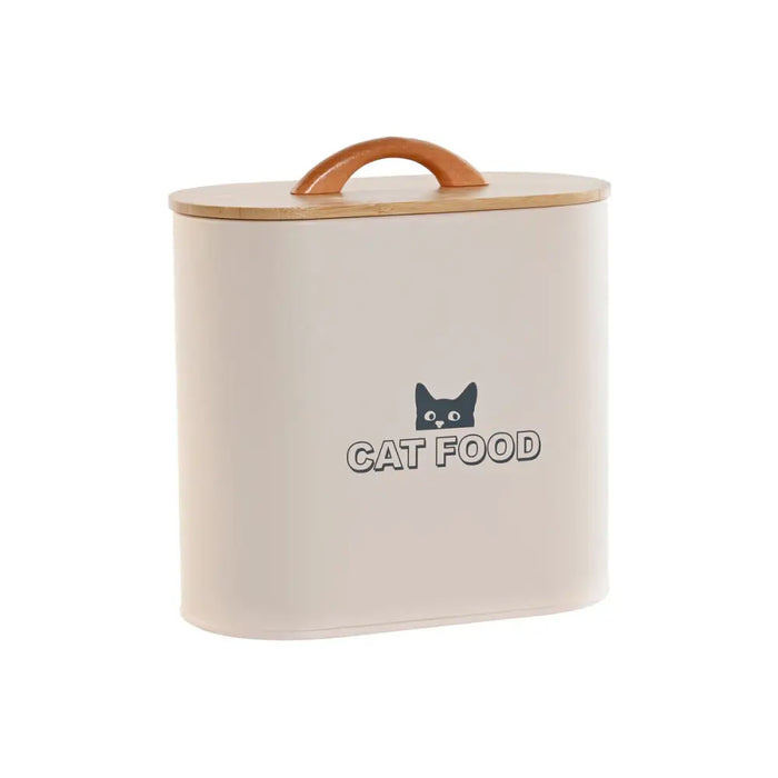 Pet food jar Home ESPRIT Beige Natural 3,6 L - Домашни Животни<<<Дом Градина<<<BigBuy&&&Хранене на домашни