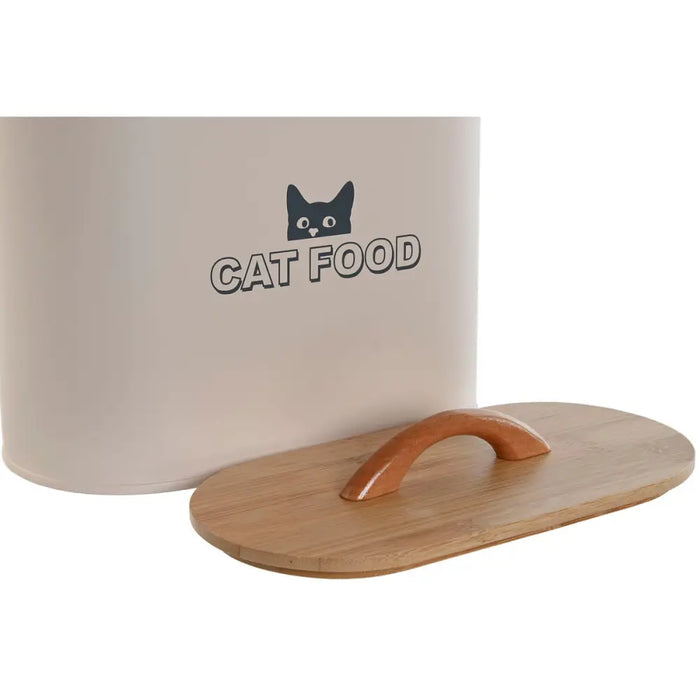 Pet food jar Home ESPRIT Beige Natural 3,6 L - Домашни Животни<<<Дом Градина<<<BigBuy&&&Хранене на домашни