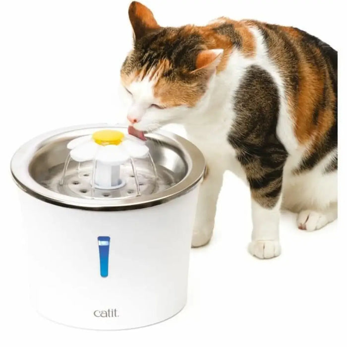 Pet Water Fountain Catit White Plastic/Stainless steel - Домашни Животни<<<Дом Градина<<<BigBuy&&&Купички за храна и