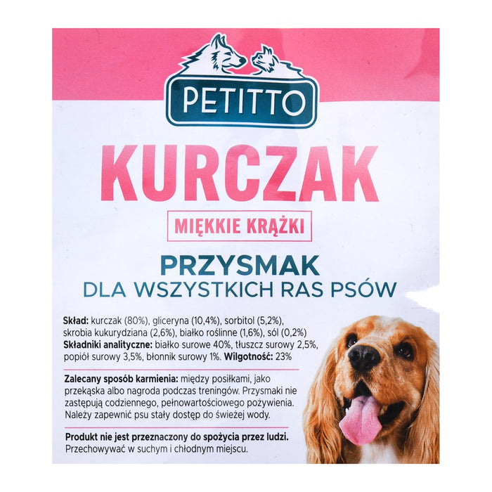 PETITTO Soft chicken rings - dog treat - 500 g