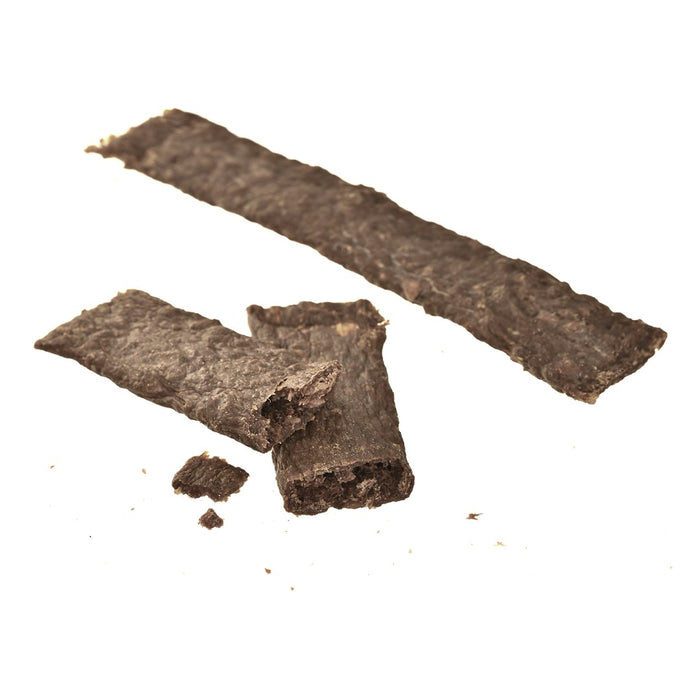 PETITTO Dried meat strips Game with hemp - dog treat - 400g