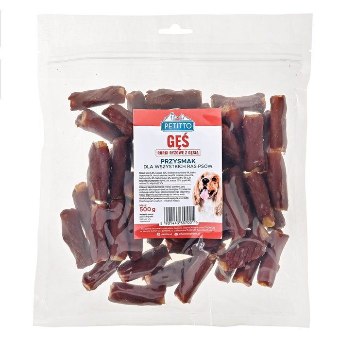 PETITTO Sticks with goose - dog treat - 500g